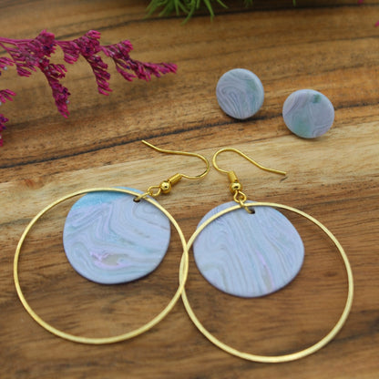 Marble Planet Earrings