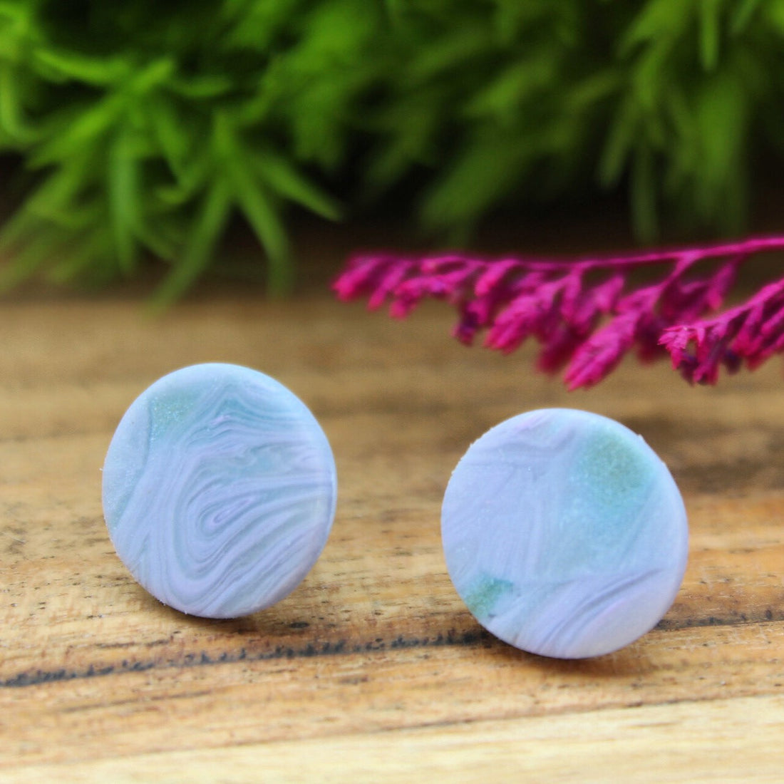 Marble Stud Earrings